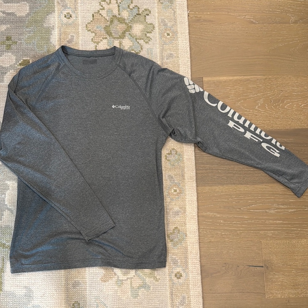 Columbia PFG Gray Long Sleeve Shirt
